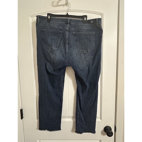 Kut From The Kloth Women's Catherine Crop Straight Leg Jeans Size 18 - Picture 5 of 12